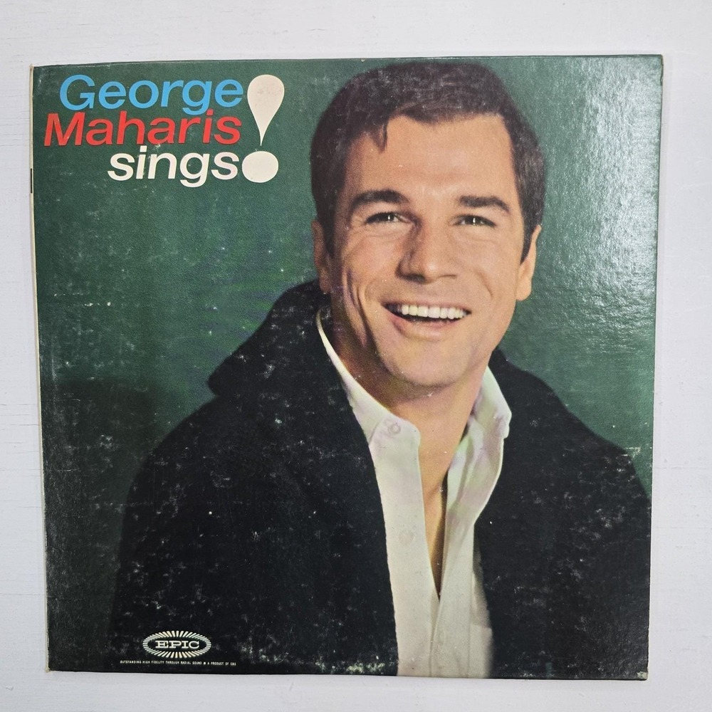 George Maharis Sings LP VG/VG Pop 1962 Vintage Vinyl Original Epic LN 24001